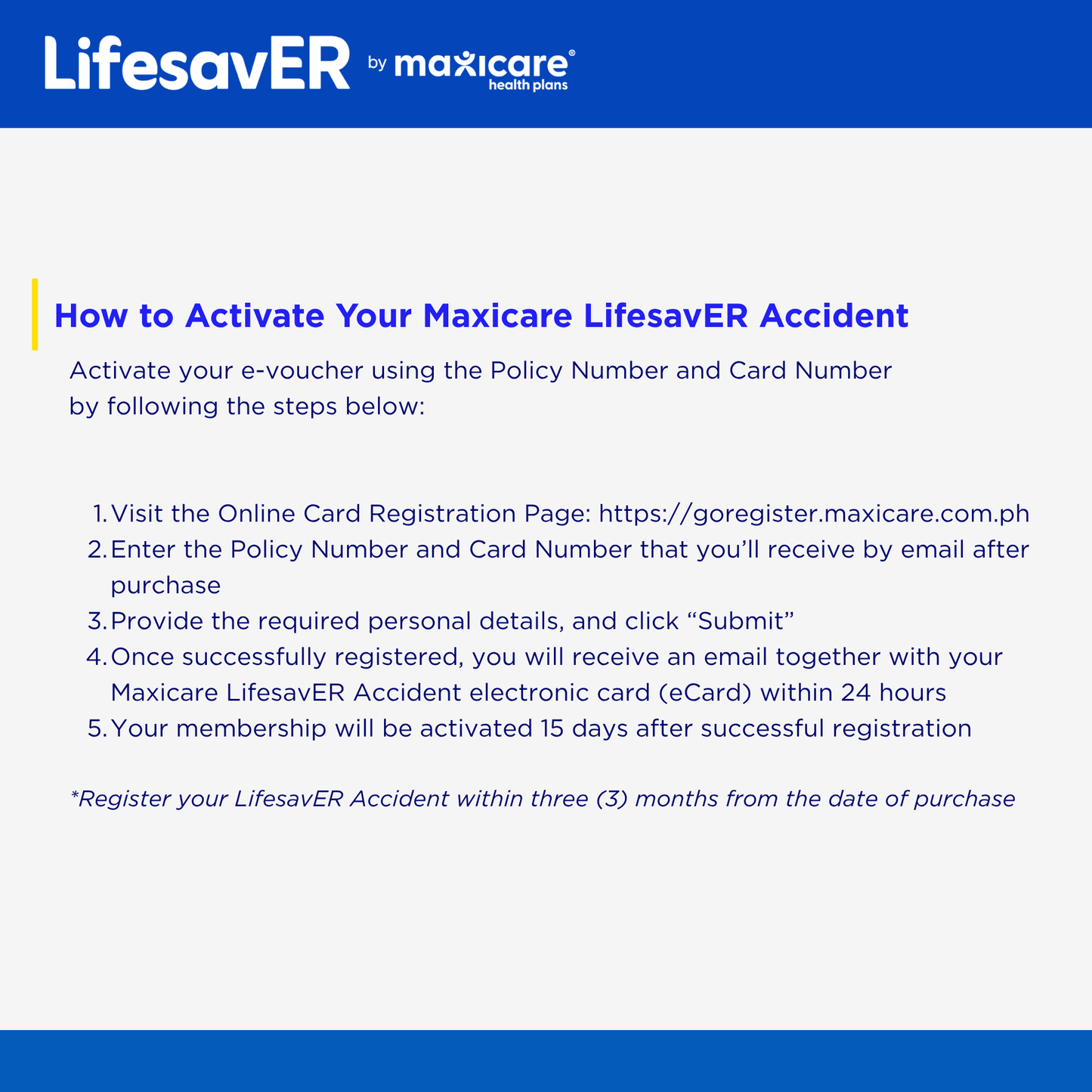 Maxicare LifesavER Accident